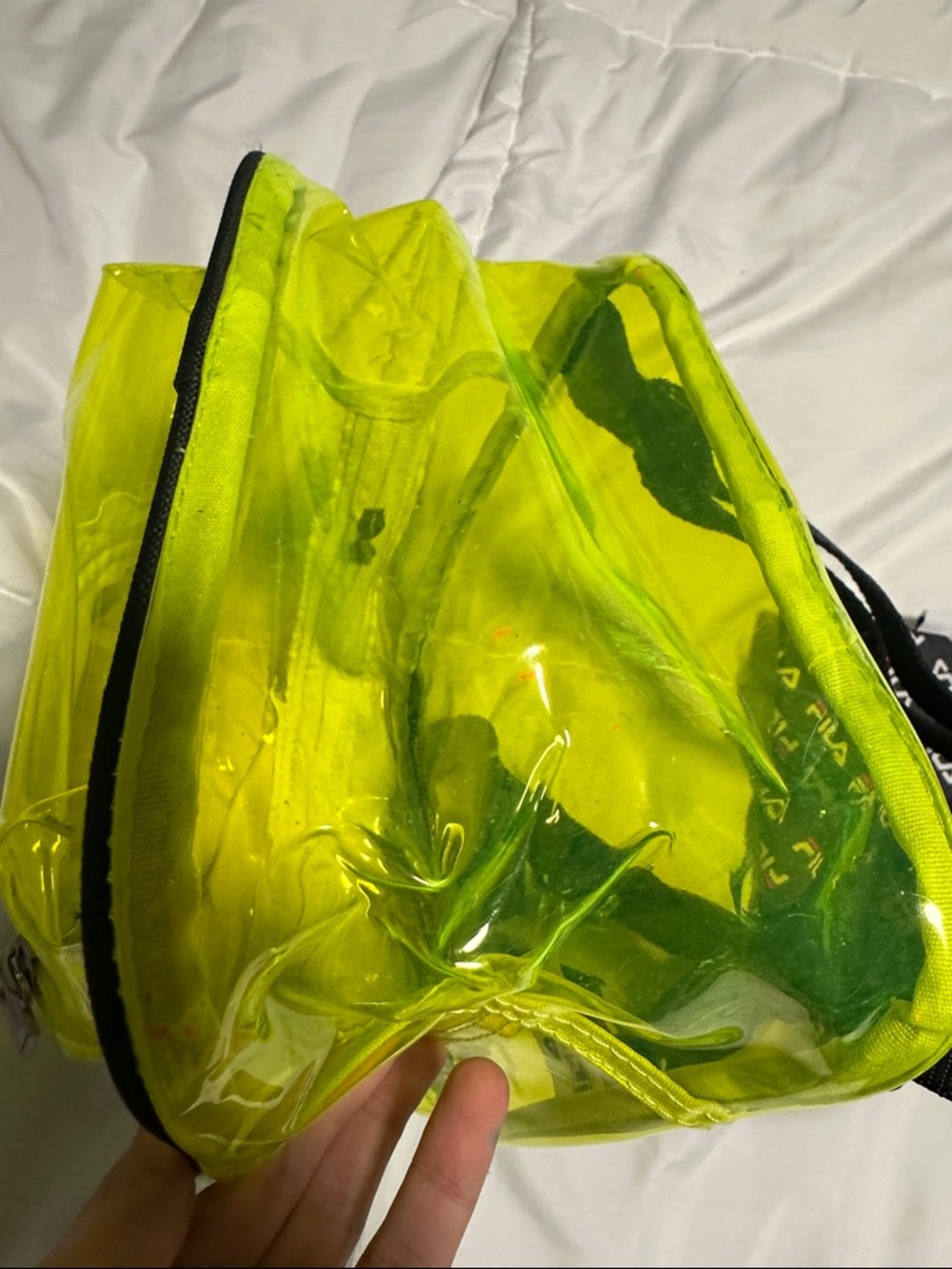 FILA Neon Transparent Mini Backpack - Picture 4 of 6